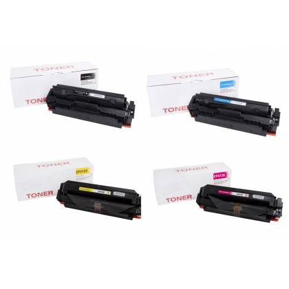 4X Toner HP CF410X Color LaserJet Pro M377dw M452dn M452nw M477fdw M477fdn, komplet CMYK