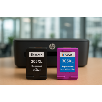 ZESTAW Tusz do HP 305 XL Black + Kolor 3YM62AE 3YM63AE , white box