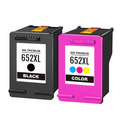 2X Tusz 652 XL czarny + kolor do HP 1115 2315 2135 3635 3835 4535
