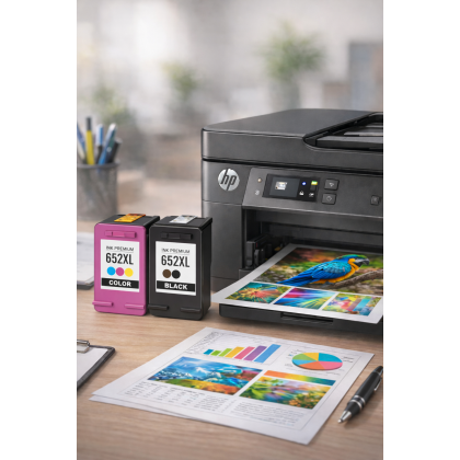 2X Tusz 652 XL czarny + kolor do HP 1115 2315 2135 3635 3835 4535