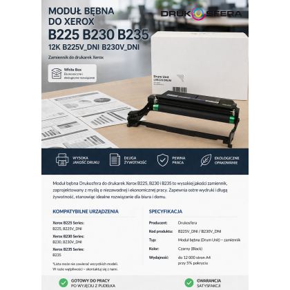 Bęben Do XEROX B225 B230 B235 12K B225V_DNI B230V_DNI 013R00691