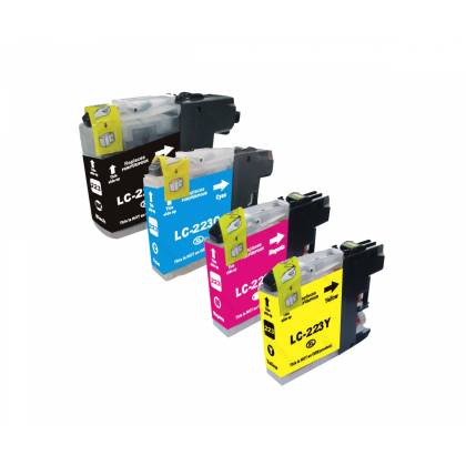 4X Tusz Zamiennik do Brother LC223 CMYK DCP-J4120 J4420 MFC-J4620 J5720 NO OEM